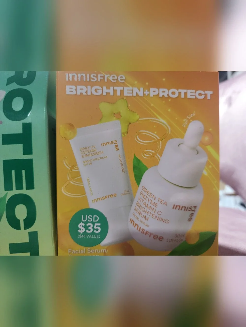 Brand New Set Of 2 innisfree Daily UV Defense Sunscreen SPF 50+ PA++++ Skincare